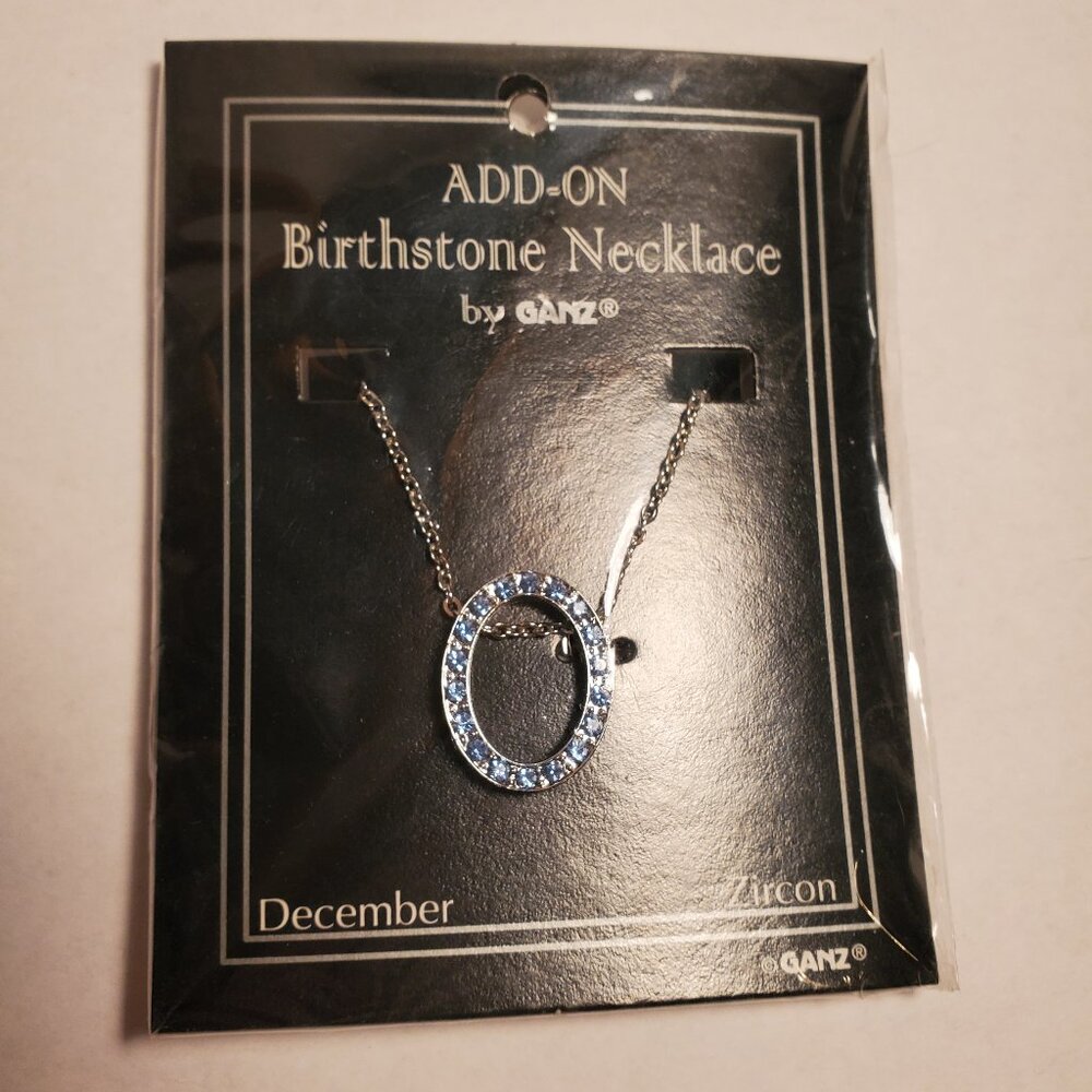 Ganz Add-On Blue December Birthstone Necklace